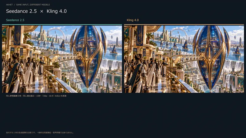 Same action prompt, two video models: Seedance 2.5 vs Kling 4.0