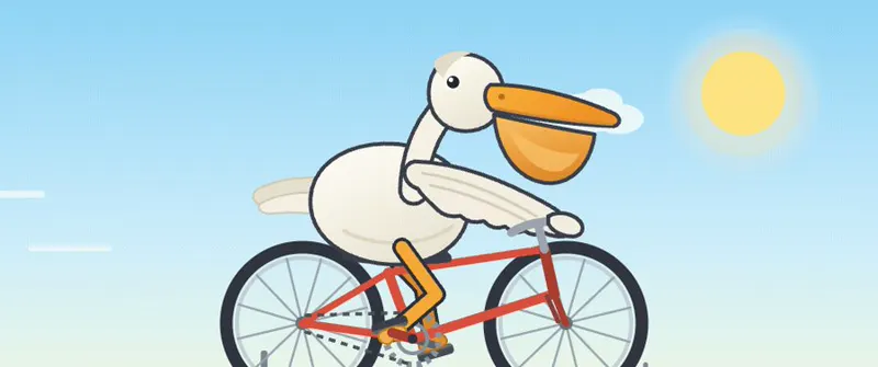 Animated SVG pelican on a bike, MiniMax M3.1 Flash: MiniMax M3.1 Flash (solo run)