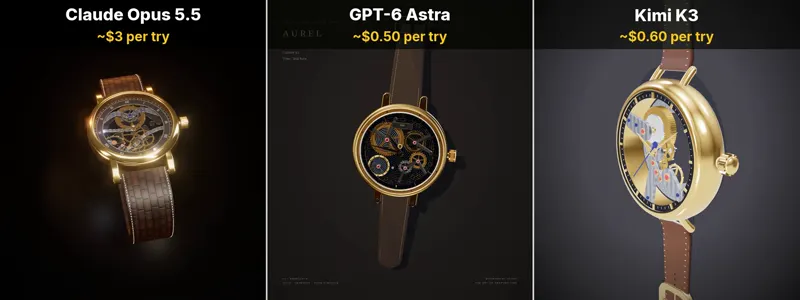 Luxury skeleton watch, Opus vs Astra vs Kimi K3: Claude Opus 5.5 vs GPT-6 Astra vs Kimi K3