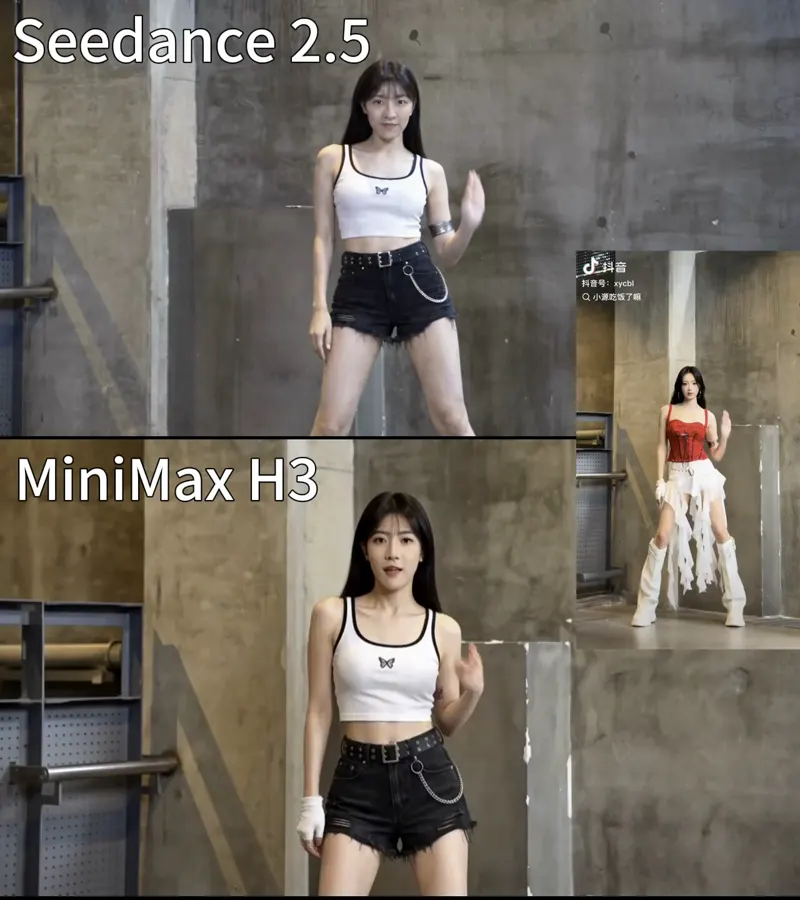 Dance motion transfer, local MiniMax H3 vs Seedance 2.5: MiniMax H3 vs Seedance 2.5