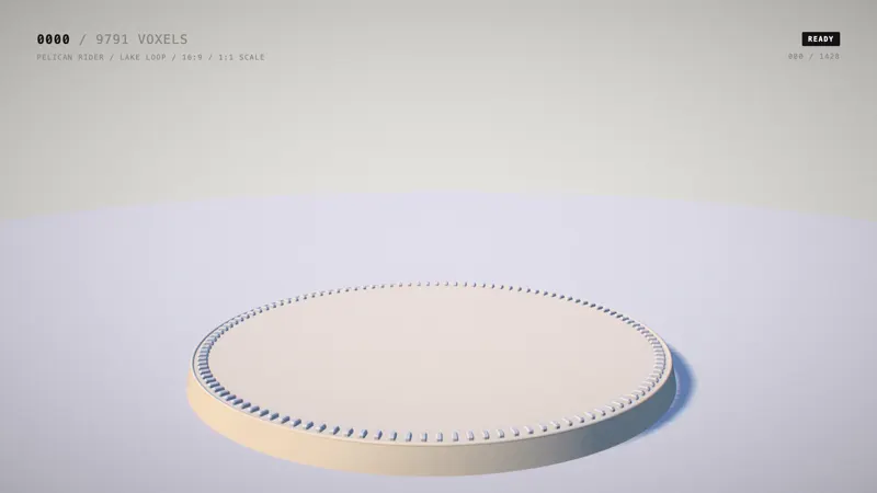 3D pelican riding a bicycle, Kimi K3.1 Pro: Kimi K3.1 Pro (solo run)