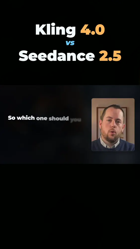 Following directions vs looking real: Kling 4.0 vs Seedance 2.5