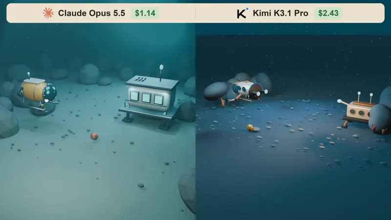 Underwater research station and bathyscaphe: Claude Opus 5.5 vs Kimi K3.1 Pro