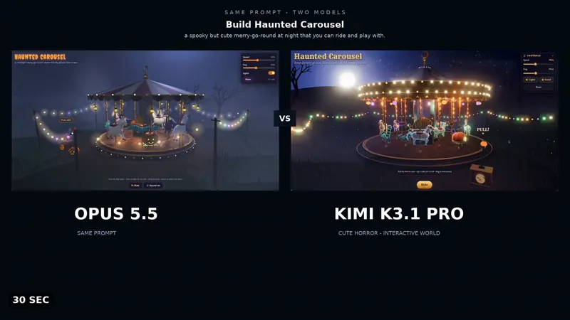 Haunted carousel you can ride: Claude Opus 5.5 vs Kimi K3.1 Pro