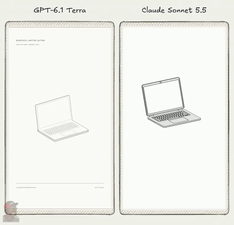 Exploded view, GPT-6.1 Terra vs Claude Sonnet 5.5: GPT-6.1 Terra vs Claude Sonnet 5.5
