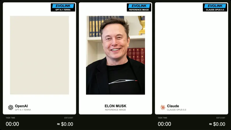 Browser portrait from scripted brush strokes: GPT-6.1 Terra vs Claude Opus 5.5