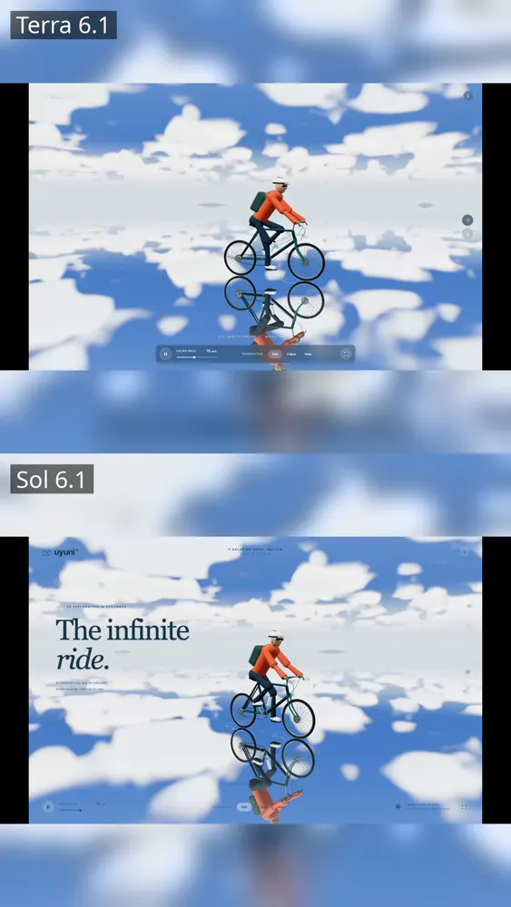 Code-built bicycle, Terra 6.1 vs Sol 6.1: GPT-6.1 Terra vs GPT-6.1 Sol